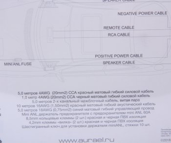 3 399 р. Набор для установки усилителя AURA AURA amp-2204  с доставкой в г. Пермь. Увеличить фотографию 3