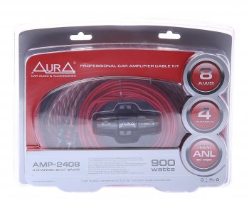 2 689 р. Набор для установки усилителя AURA AURA amp-2408  с доставкой в г. Пермь. Увеличить фотографию 1