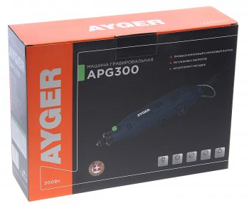 3 199 р. Гравер 300Вт 8000-30000обмин. гибкий вал (кейс,комплект насадок) AYGER AYGER apg300  с доставкой в г. Пермь. Увеличить фотографию 7