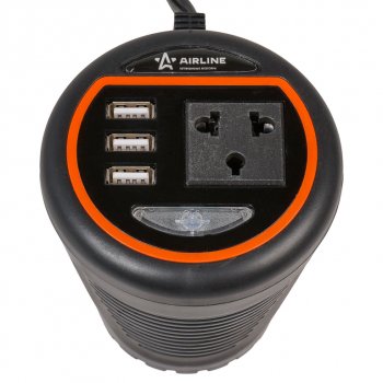 3 999 р. Преобразователь напряжения (инвертор) 12-220V 120Вт AIRLINE AIRLINE api-120-00  с доставкой в г. Пермь. Увеличить фотографию 5