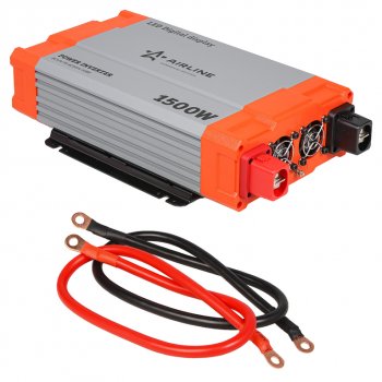 12 849 р. Преобразователь напряжения (инвертор) 12-220V 1500Вт AIRLINE AIRLINE api-1500-08  с доставкой в г. Пермь. Увеличить фотографию 6