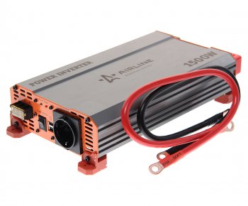 12 249 р. Преобразователь напряжения (инвертор) 24-220V 1500Вт AIRLINE AIRLINE api-1500-10  с доставкой в г. Пермь. Увеличить фотографию 1
