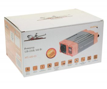 4 399 р. Преобразователь напряжения (инвертор) 12-220V 500Вт AIRLINE AIRLINE api-400-03  с доставкой в г. Пермь. Увеличить фотографию 4