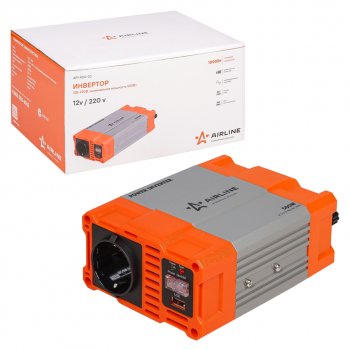 4 399 р. Преобразователь напряжения (инвертор) 12-220V 500Вт AIRLINE AIRLINE api-400-03  с доставкой в г. Пермь. Увеличить фотографию 5