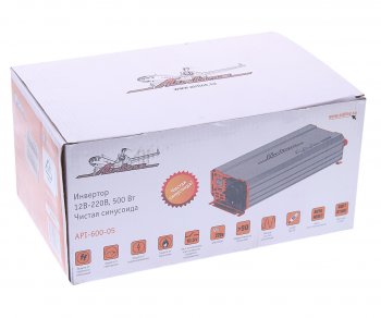 12 599 р. Преобразователь напряжения (инвертор) 12-220V 500Вт AIRLINE AIRLINE api-600-05  с доставкой в г. Пермь. Увеличить фотографию 3
