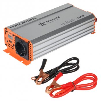 12 599 р. Преобразователь напряжения (инвертор) 12-220V 500Вт AIRLINE AIRLINE api-600-05  с доставкой в г. Пермь. Увеличить фотографию 5