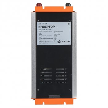12 599 р. Преобразователь напряжения (инвертор) 12-220V 500Вт AIRLINE AIRLINE api-600-05  с доставкой в г. Пермь. Увеличить фотографию 9