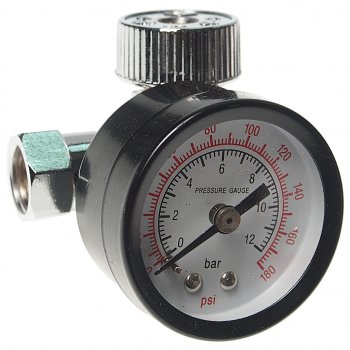 839 р. Регулятор давления воздуха 14 (F)x14 (M) с индикатором (0-9.5Bar) ECO ECO ar-02-14  с доставкой в г. Пермь. Увеличить фотографию 1
