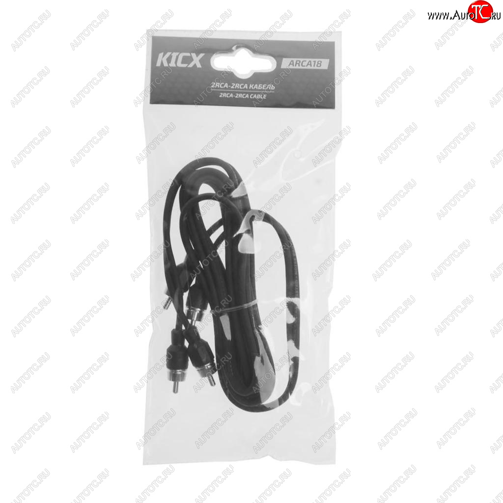 979 р. Кабель RCA 2х2 1.8м KICX KICX arca18  с доставкой в г. Пермь