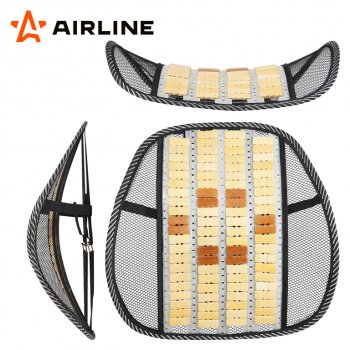 489 р. Подушка поясничная массажная с деревянными вставками AIRLINE AIRLINE asc-bs-17  с доставкой в г. Пермь. Увеличить фотографию 6