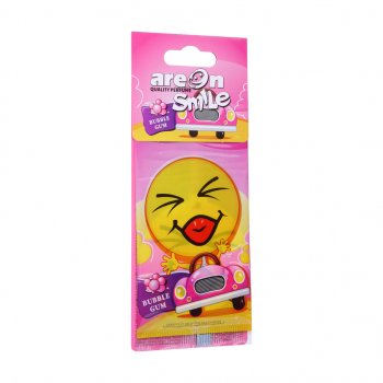 68 р. Ароматизатор подвесной пластина (bubble gum) Smile AREON AREON asd12  с доставкой в г. Пермь. Увеличить фотографию 1