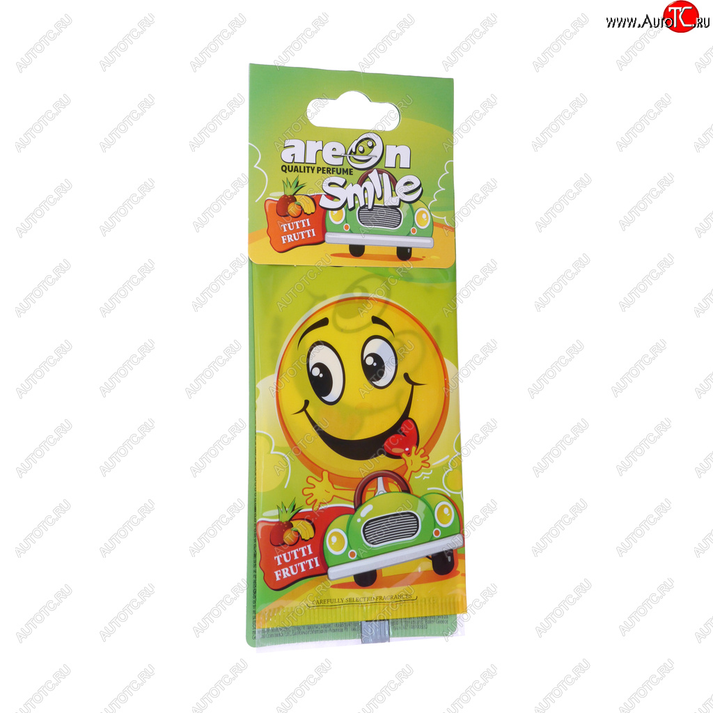 68 р. Ароматизатор подвесной пластина (тутти-фрутти) Smile AREON AREON asd14  с доставкой в г. Пермь