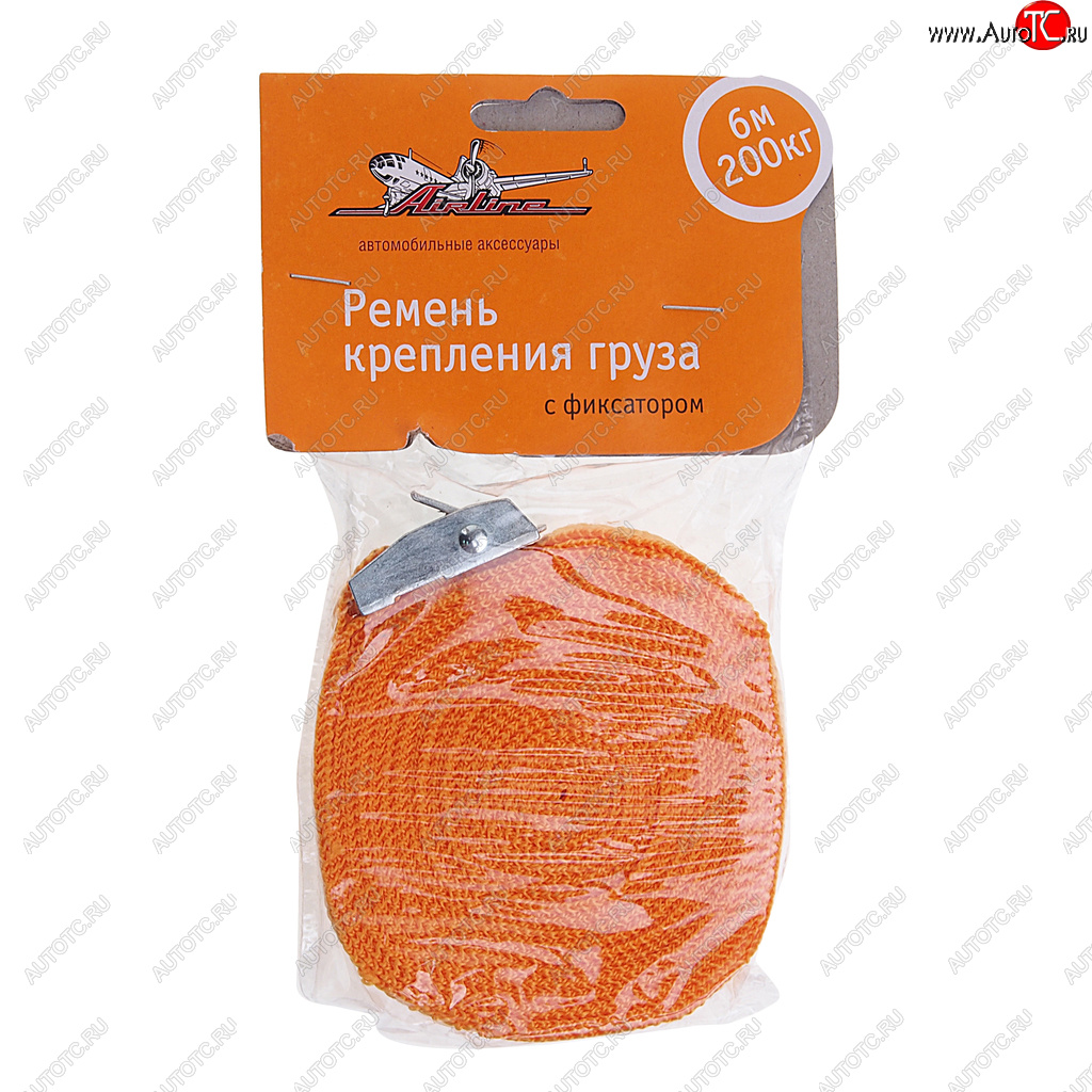 295 р. Стяжка крепления груза 0.2т 6м-25мм (полиэстер) с фиксатором AIRLINE AIRLINE as-t-02  с доставкой в г. Пермь
