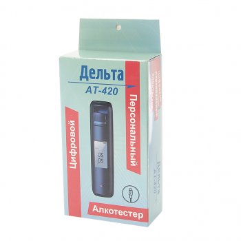 1 739 р. Алкотестер цифровой до 1.99 промилле LCD дисплей, звуковой сигнализатор ДЕЛЬТА ДЕЛЬТА ат-420  с доставкой в г. Пермь. Увеличить фотографию 2