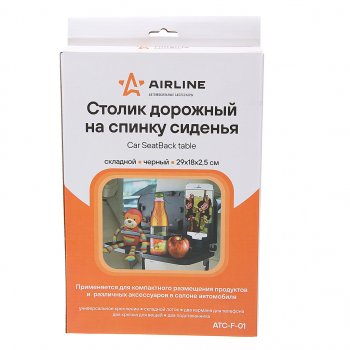 949 р. Столик в салон автомобиля многофункциональный черный AIRLINE AIRLINE atc-f-01  с доставкой в г. Пермь. Увеличить фотографию 3