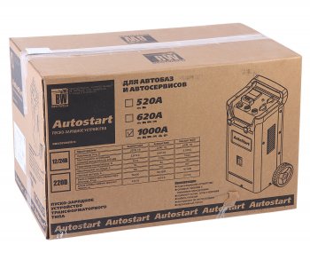 39 999 р. Устройство пуско-зарядное 12-24V70-1200Ач800А передвижное BESTWELD BESTWELD autostart 1000  с доставкой в г. Пермь. Увеличить фотографию 3