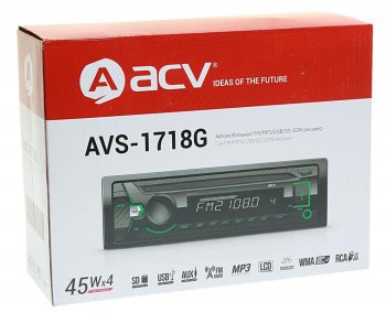 1 999 р. Магнитола автомобильная 1DIN ACV ACV avs-1718g  с доставкой в г. Пермь. Увеличить фотографию 3