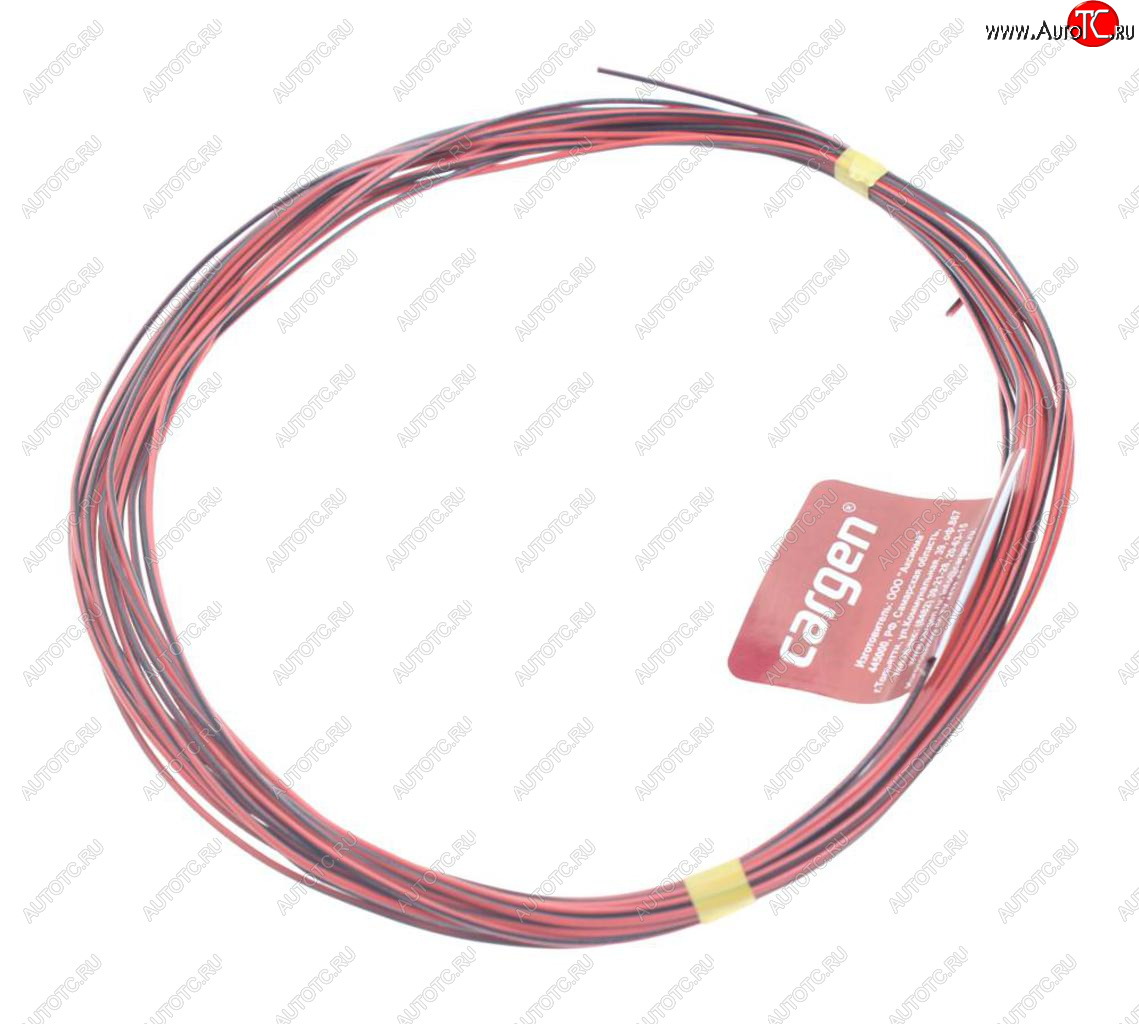 260 р. Провод монтажный ПВАМ 10м (сечение 0.5 кв.мм) красно-черный CARGEN CARGEN ax357  с доставкой в г. Пермь