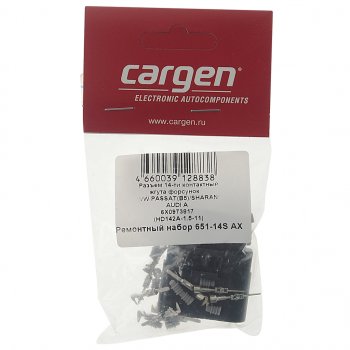 499 р. Разъем VW AUDI 14-ти контактный жгута форсунок CARGEN CARGEN ax65114s  с доставкой в г. Пермь. Увеличить фотографию 3