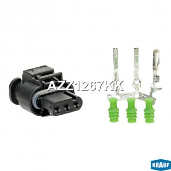 339 р. Разъем VW AUDI SEAT SKODA электрический (3-х контактный) KRAUF KRAUF azz1267kk KRAUF azz1267kk  с доставкой в г. Пермь. Увеличить фотографию 1