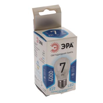 99 р. Лампа светодиодная E27 P45 7W (60W) 220V нейтральный ЭРА ЭРА б0020554  с доставкой в г. Пермь. Увеличить фотографию 3