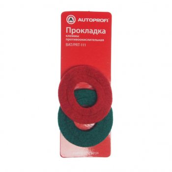 167 р. Прокладка для клемм аккумулятора противоокислительная 2шт. AUTOPROFI AUTOPROFI baтprt-111  с доставкой в г. Пермь. Увеличить фотографию 1