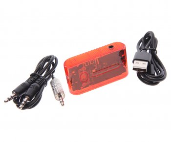 1 089 р. Адаптер Bluetooth автомобильный BOROFONE BOROFONE bc46 vitality orange  с доставкой в г. Пермь. Увеличить фотографию 1