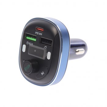 1 599 р. Устройство зарядное в прикуриватель с трансмиттером (bluetooth,hands free) черное BOROFONE BOROFONE bc47 dark blue  с доставкой в г. Пермь. Увеличить фотографию 1