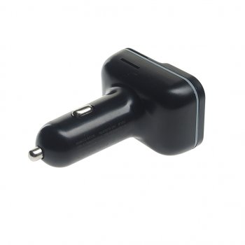 1 499 р. Устройство зарядное в прикуриватель с трансмиттером (bluetooth,hands free) черное XO XO bcc09 black  с доставкой в г. Пермь. Увеличить фотографию 2