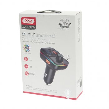 1 499 р. Устройство зарядное в прикуриватель с трансмиттером (bluetooth,hands free) черное XO XO bcc09 black  с доставкой в г. Пермь. Увеличить фотографию 4