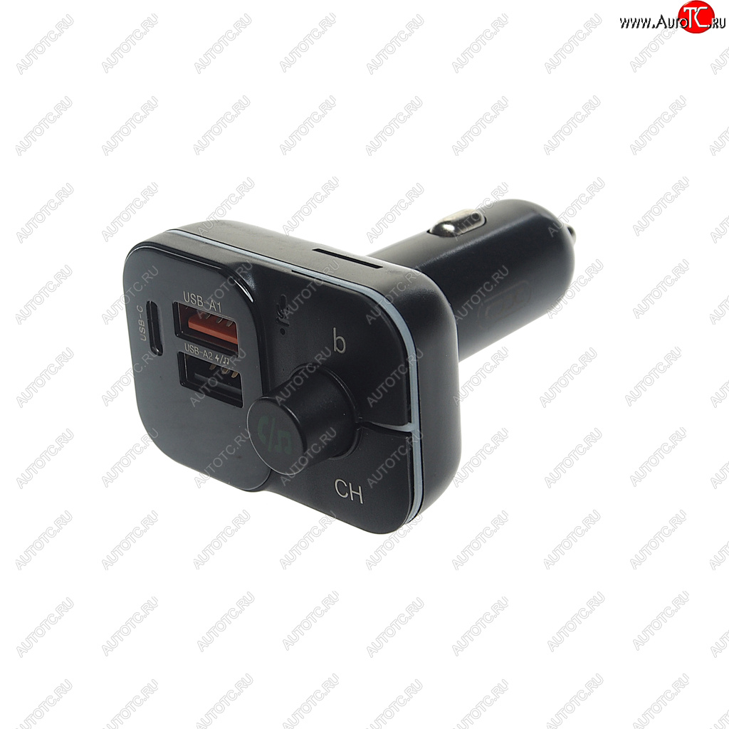1 499 р. Устройство зарядное в прикуриватель с трансмиттером (bluetooth,hands free) черное XO XO bcc09 black  с доставкой в г. Пермь