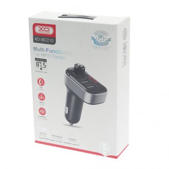 979 р. Устройство зарядное в прикуриватель с трансмиттером (bluetooth,hands free) черное XO XO bcc10 black  с доставкой в г. Пермь. Увеличить фотографию 3