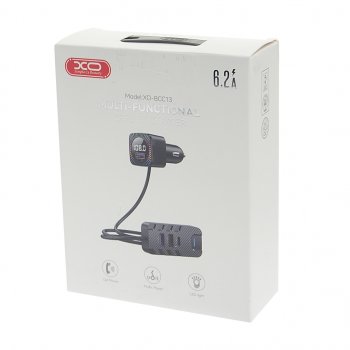 1 189 р. Устройство зарядное в прикуриватель с трансмиттером (bluetooth,hands free) черное XO XO bcc13 black  с доставкой в г. Пермь. Увеличить фотографию 3