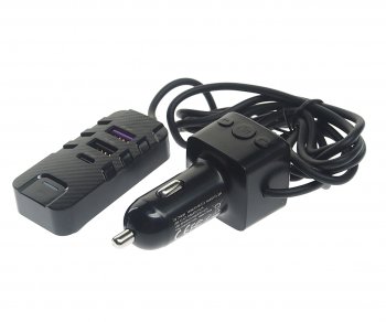 1 189 р. Устройство зарядное в прикуриватель с трансмиттером (bluetooth,hands free) черное XO XO bcc13 black  с доставкой в г. Пермь. Увеличить фотографию 1