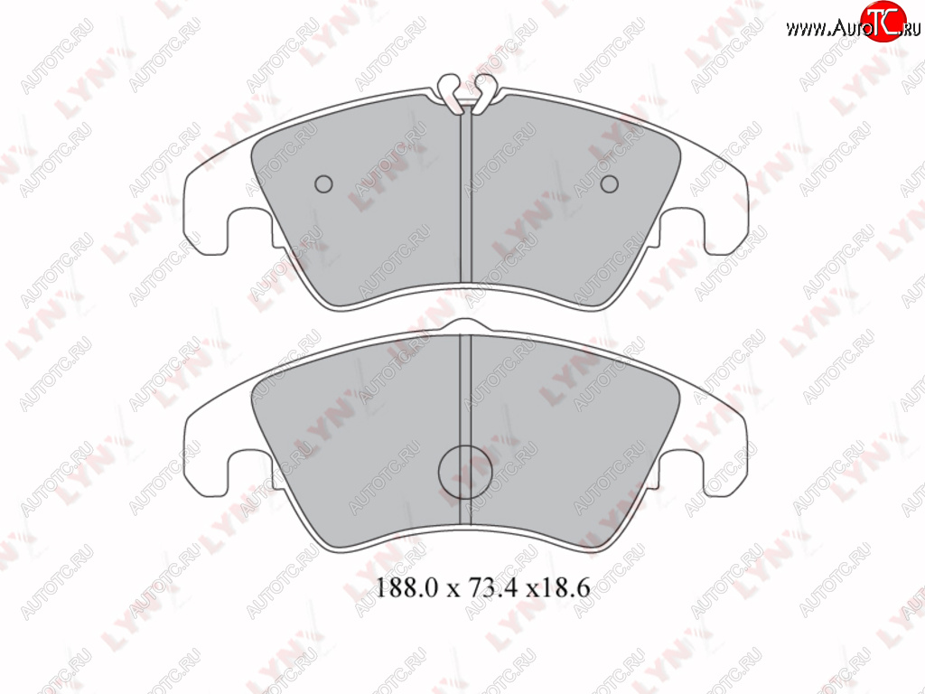 3 879 р. Колодки тормозные передние(4шт.) LYNX Audi A4 B5 8D2 седан дорестайлинг (1994-1997)  с доставкой в г. Пермь
