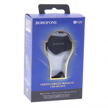 389 р. Держатель телефона универсальный магнитный черный BOROFONE BOROFONE bh26 black  с доставкой в г. Пермь. Увеличить фотографию 3