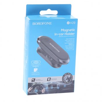 349 р. Держатель телефона универсальный магнитный черный BOROFONE BOROFONE bh29 black  с доставкой в г. Пермь. Увеличить фотографию 3
