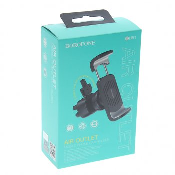 299 р. Держатель телефона на дефлектор BOROFONE BOROFONE bh61 black gray  с доставкой в г. Пермь. Увеличить фотографию 3