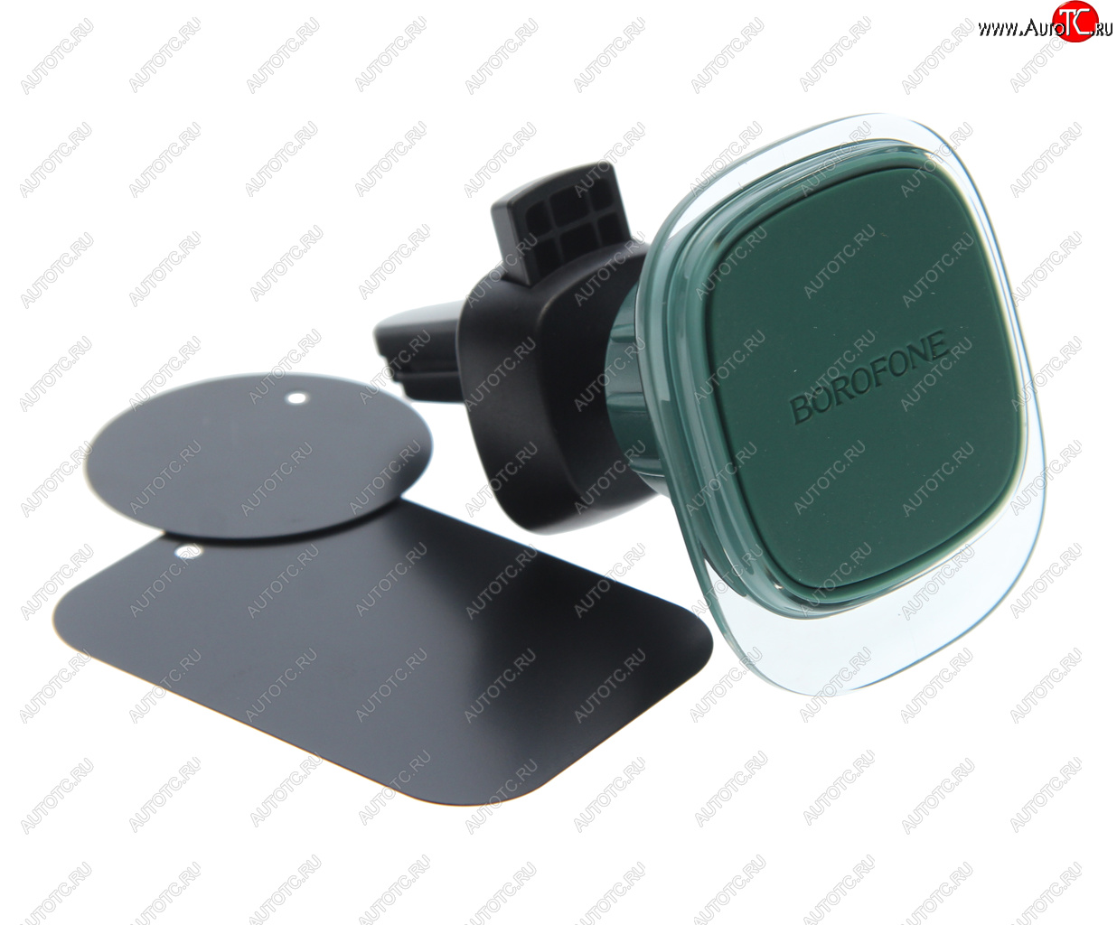 479 р. Держатель телефона на дефлектор магнитный BOROFONE BOROFONE bh82 green glaze  с доставкой в г. Пермь