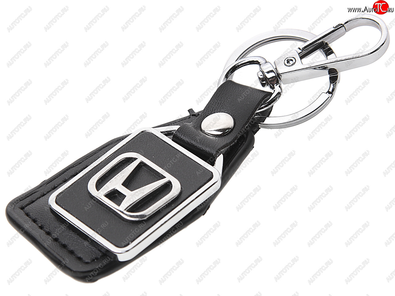 191 р. Брелок HONDA металл, кожа MASHINOKOM MASHINOKOM bkn 008  с доставкой в г. Пермь
