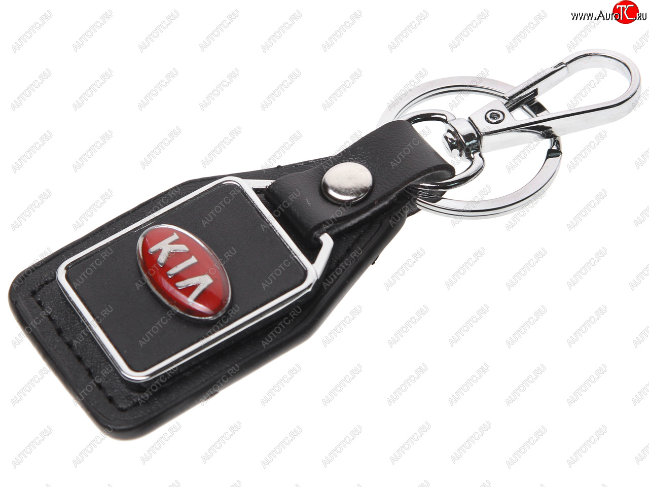 191 р. Брелок  KIA черный, металл, кожа MASHINOKOM MASHINOKOM bkn 019  с доставкой в г. Пермь