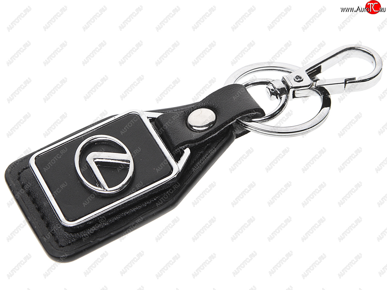 191 р. Брелок LEXUS черный, металл, кожа MASHINOKOM MASHINOKOM bkn 028  с доставкой в г. Пермь