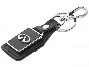 191 р. Брелок INFINITI черный, металл, кожа MASHINOKOM MASHINOKOM bkn 034  с доставкой в г. Пермь. Увеличить фотографию 1