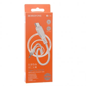 264 р. Переходник USB Type C на jack 3.5 BOROFONE BOROFONE bl14 white BOROFONE bl14 white  с доставкой в г. Пермь. Увеличить фотографию 3