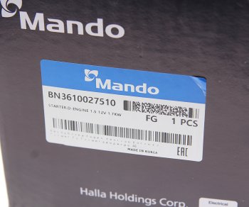 13 899 р. Стартер HYUNDAI Accent (03-),Getz (02-),Matrix (01-) MANDO MANDO bn3610027510  с доставкой в г. Пермь. Увеличить фотографию 5