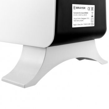 5 599 р. Конвектор 2.00кВт (25кв.м) напольный бело-черный BRAYER BRAYER br4883  с доставкой в г. Пермь. Увеличить фотографию 6