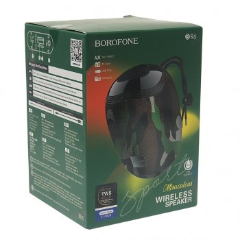 869 р. Колонка беспроводная bluetooth BOROFONE BOROFONE br6 camouflage green  с доставкой в г. Пермь. Увеличить фотографию 4