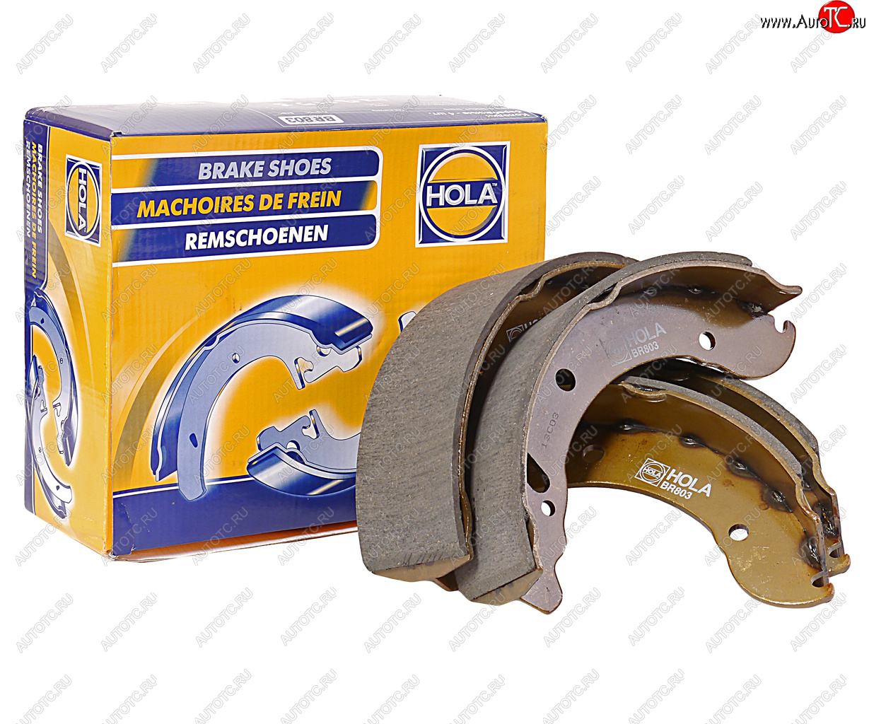 2 399 р. Колодки тормозные ГАЗ-3302,ГАЗель Next задние (4шт.) HOLA HOLA br803 HOLA br803  с доставкой в г. Пермь