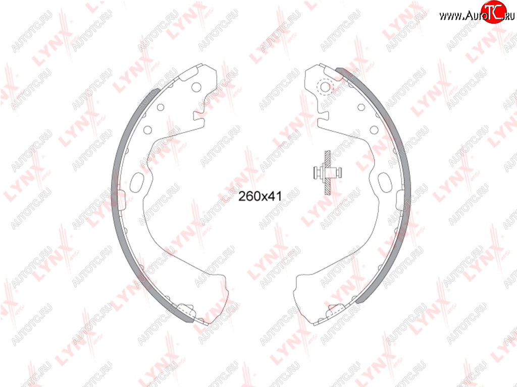2 599 р. Колодки тормозные NISSAN Largo (93-99) задние барабанные (4шт.) LYNX LYNX bs5711  с доставкой в г. Пермь