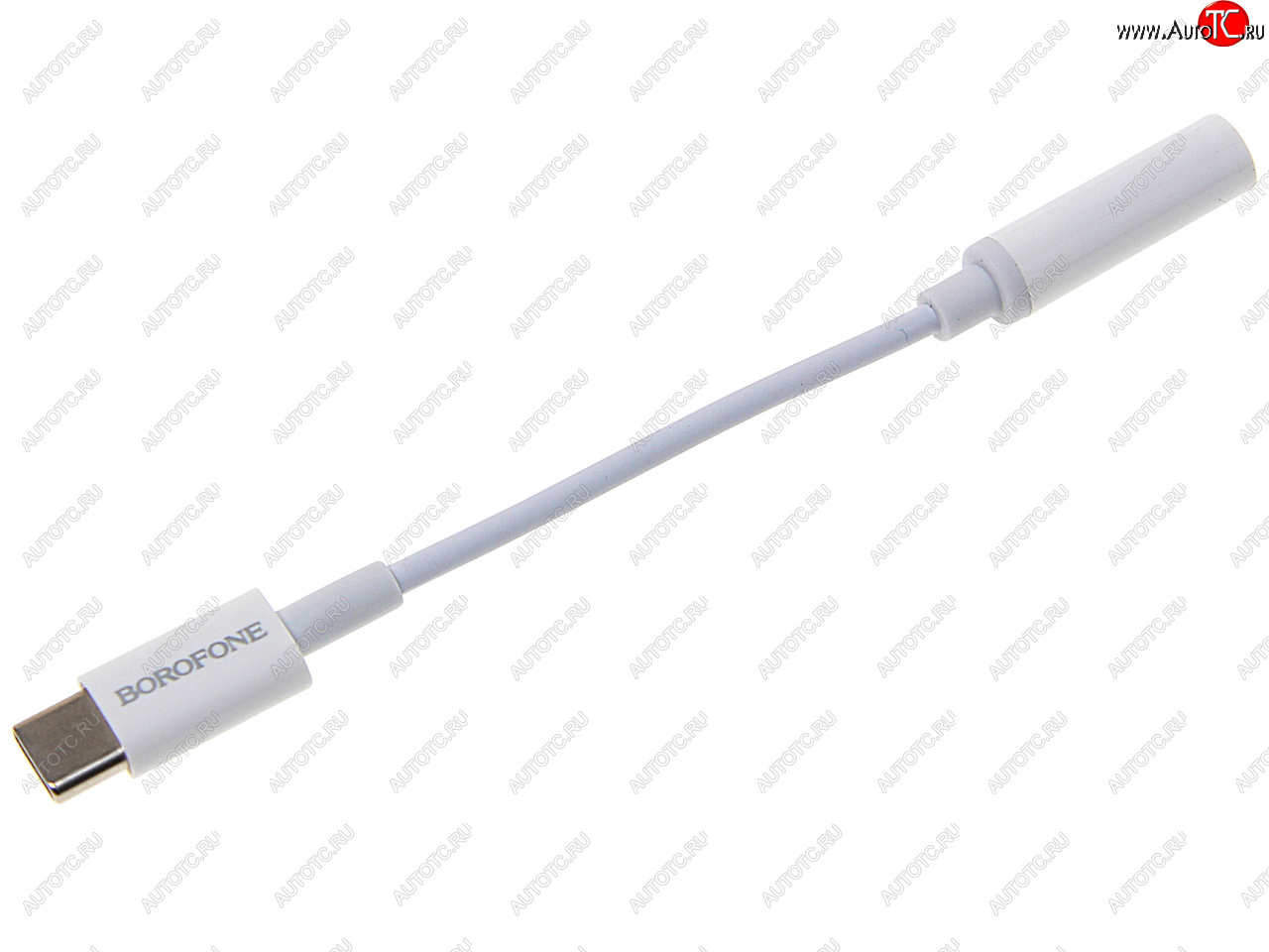 299 р. Переходник USB Type C на jack 3.5 белый BOROFONE BOROFONE bv13 white  с доставкой в г. Пермь